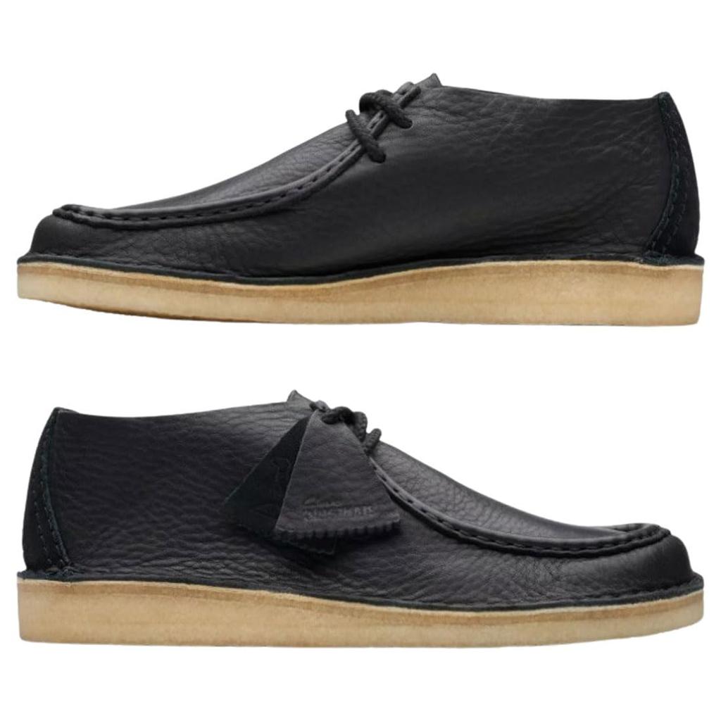 Mokassinschuhe Schwarzes Leder Desert Nomad Casual Desert Nomad 26176545 [Clarks] Herren Schwarz_Leder UK10(28,0 cm)