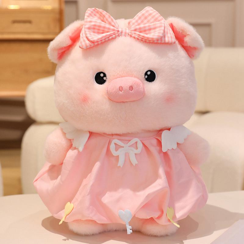 

Non-Toxic 24/30/40/50Cm Super Sute Soft Plush Couple Pig Plush Toy Pink Pig Throw Pillow Sleep Mate Doll Couple Home Decor Friend Gift 24cm