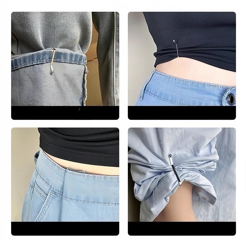 4/10PCS Jeans Skirts Detachable Buckle Accessories Adjustable Sleeve Clip For Pants Waist Tightening Sleeve Reduction Clip