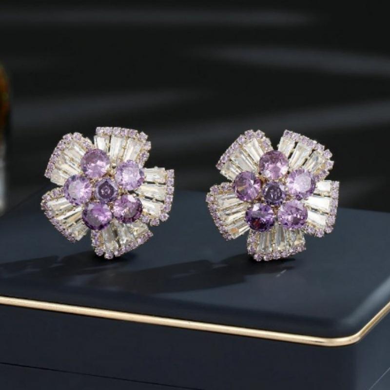 Koreanischer Stil 925 Silber Schmetterling & Quaste Ohrringe mit Zirkonia, Strass und Perlen Akzenten für Herbst/Winter.