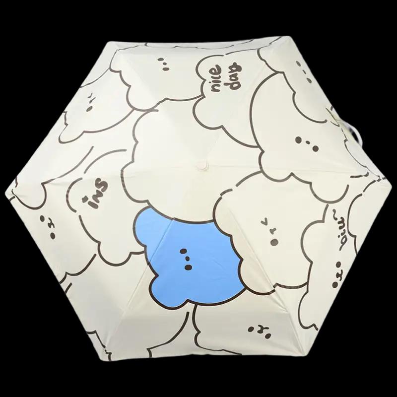 Paradise UV Protection 5-Fold Portable Capsule Umbrella