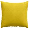 Sofa Cushions 2 pcs Yellow 45 x 45 cm Cord Fabric