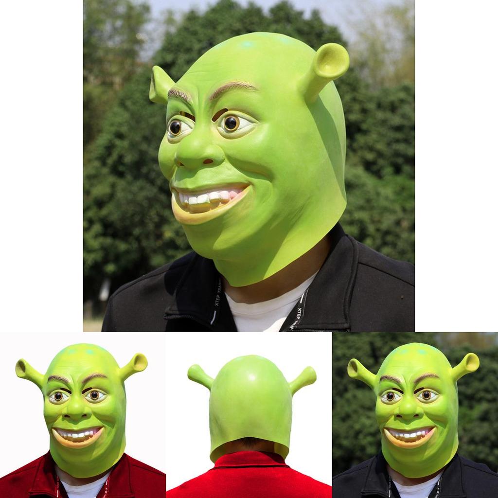 Mask Shrek Costume Mask Cosplay Costume Accessories Halloween Daily Necessities