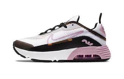 Air Max 2090 Tlumení Odraz Nízké Běžecké boty Černá Bílá Růžová Děti Věk 3 7 Let CU2093-104