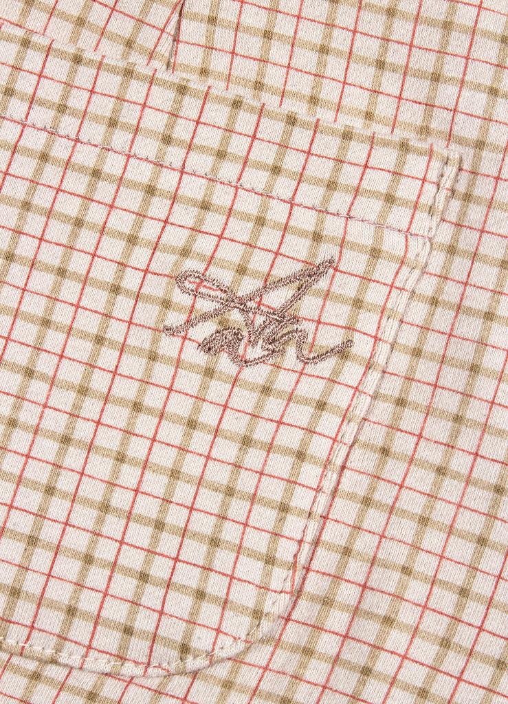 Another A Low-Rise Check Lace Mini Skirt_Beige