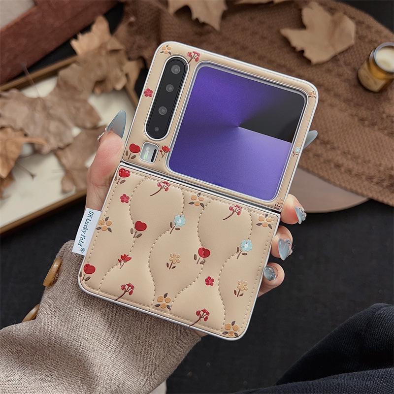 Huawei Purax 3D Floral Foldable Phone Case W/ Lanyard