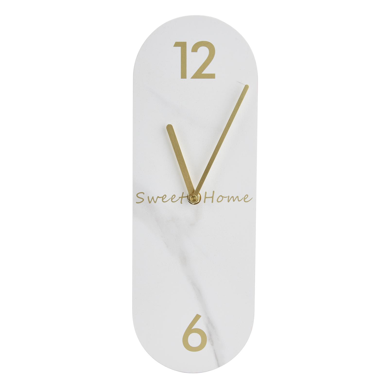 

Modern Wall Clock Innovative Marble Grain Clock with for Home Living Room