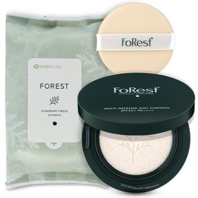 Forest Multi-Defense Sun Cushion Large Capacity 20g Product + 30 Cleansing Tissues