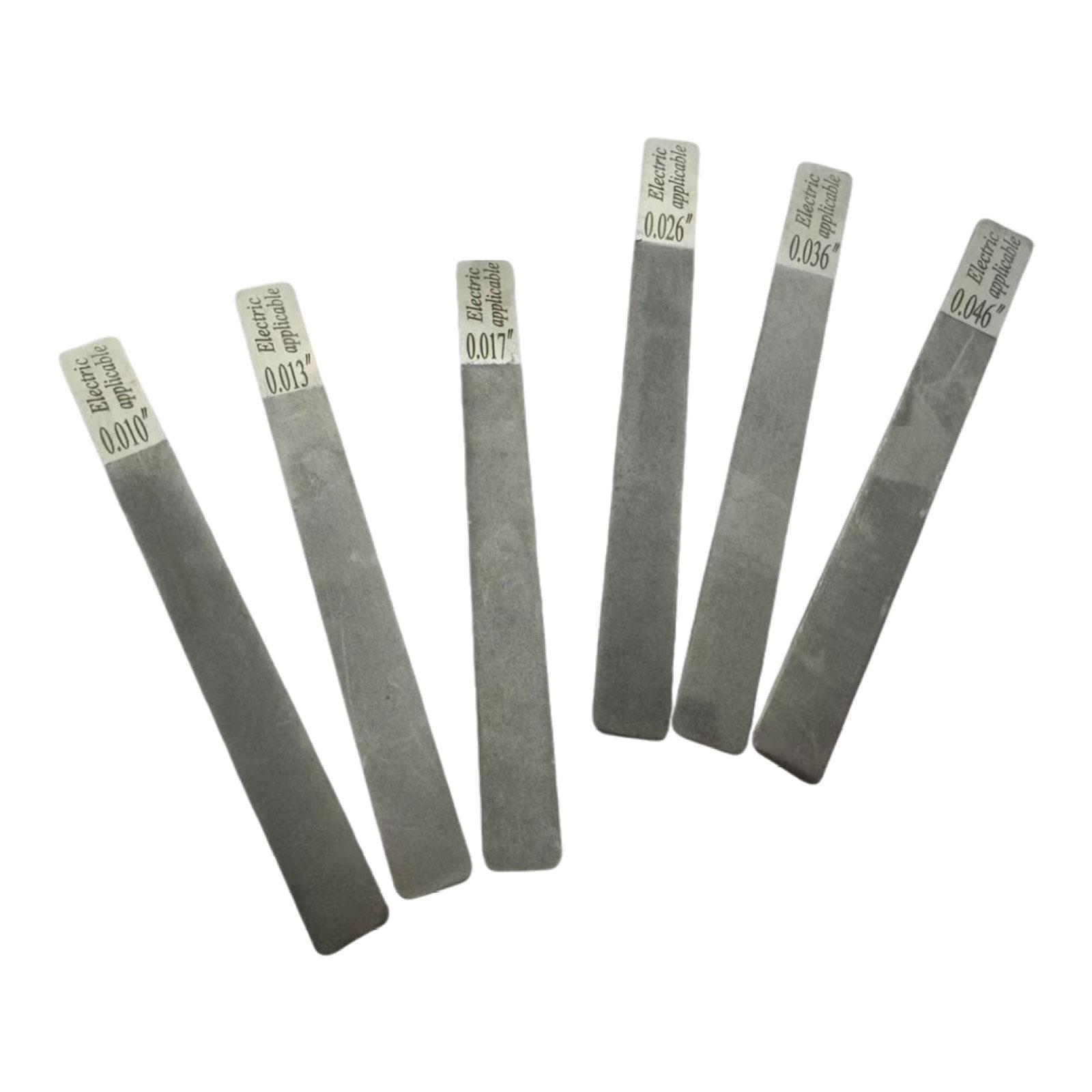 

6x Guitar Gauged Nut Slotting File Set,Practical,Sturdy,Luthier,Repairing Tool Kit,Stainless Steel,for Guitar Maintainence ,