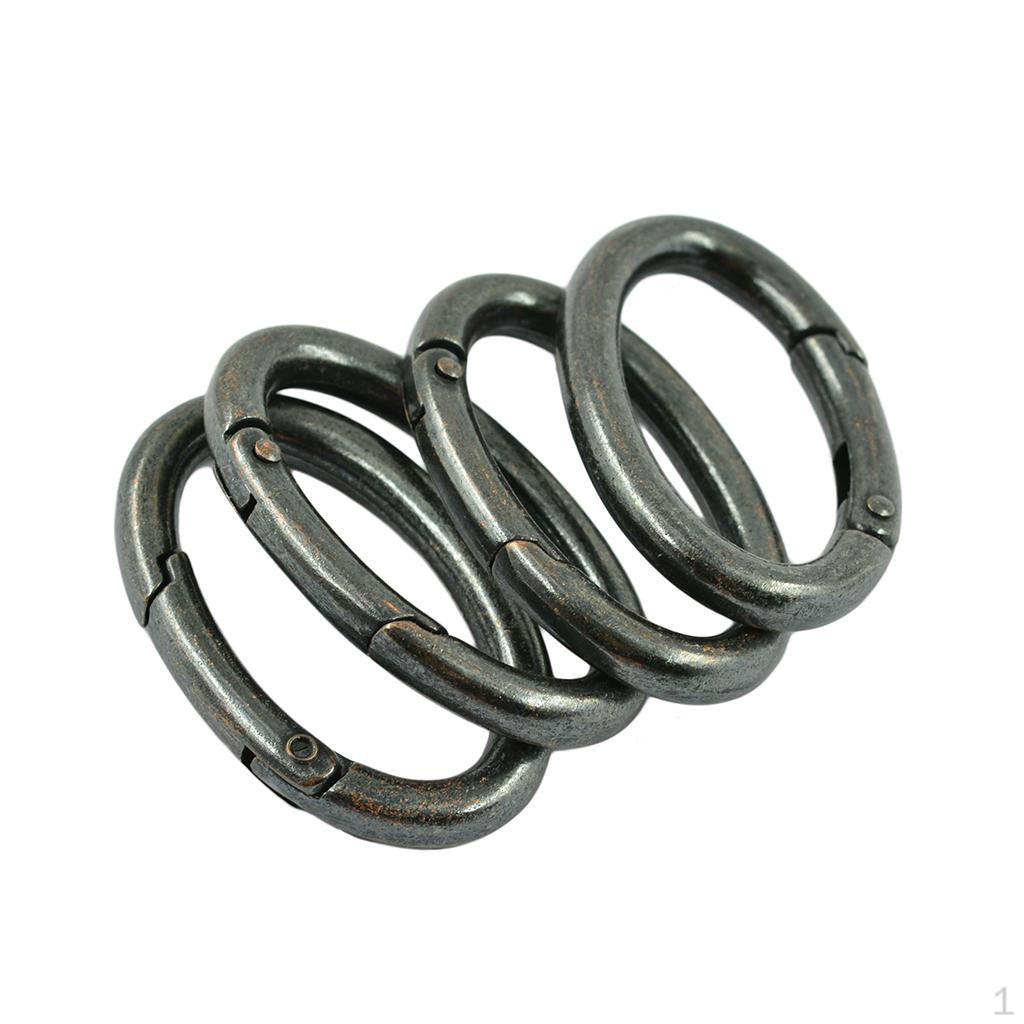 

4 ремінці з карабінами для ключів Deep Copper