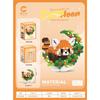 Kawaii Panda Cat Flower Moon Cartoon Building Blocks Toy Assembly Model for Girls Kids Christmas Gift