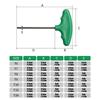 Professional Wrench Key Tool Machine Screw T Handle Spanner Security Hole Screwdriver Wrench Mechanical Repair Tool