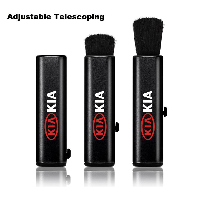 1Pcs PPS Car Retractable Cleaning Brush Artificial Wool Small Brush For KIA GT-Line Rio Ev3 ev6 Niro Stonic Sportage Ceed Forte