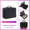 Three-Layer Waterproof Makeup Artist Travel Case: Portable Cosmetic Storage Bag