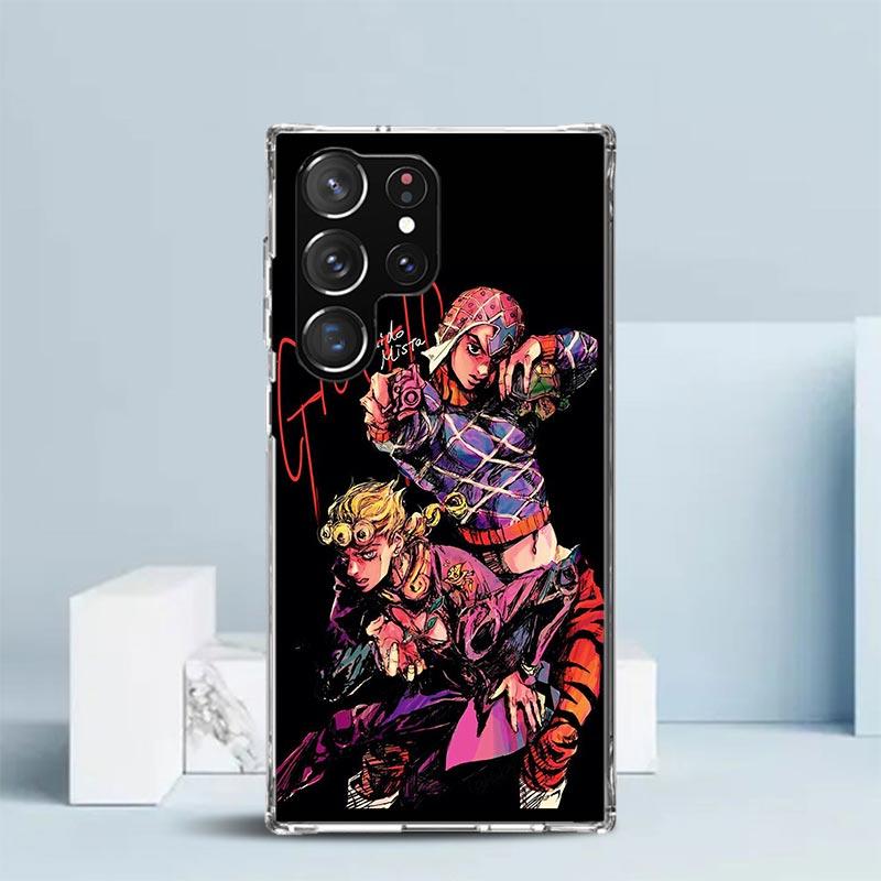 JoJo's Bizarre Adventure Golden Wind Handyhülle Für Samsung Galaxy S24 S25 Edge S26 Ultra S22 S23 Plus S21 + S20 FE Weiche TPU Rückseite