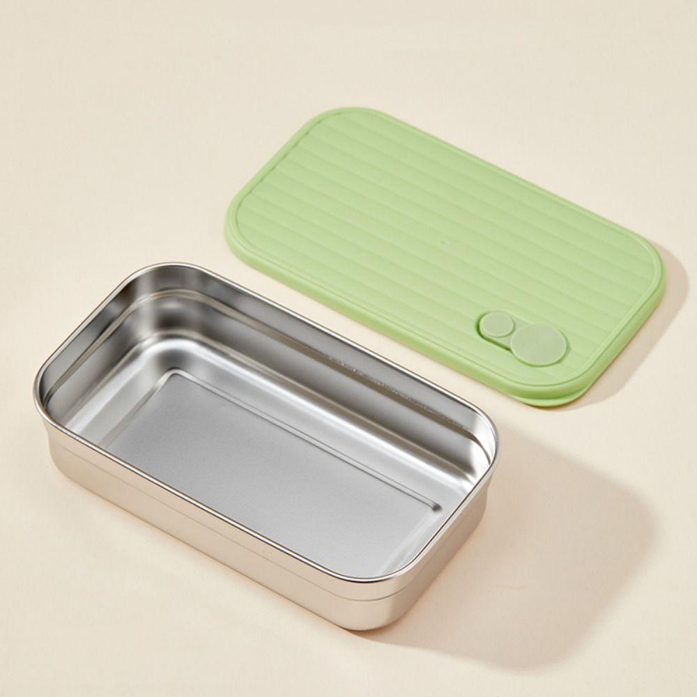 Single/Double Compartment Sealed Salad Container Silicone Seal Travel Food Tray  Picnic