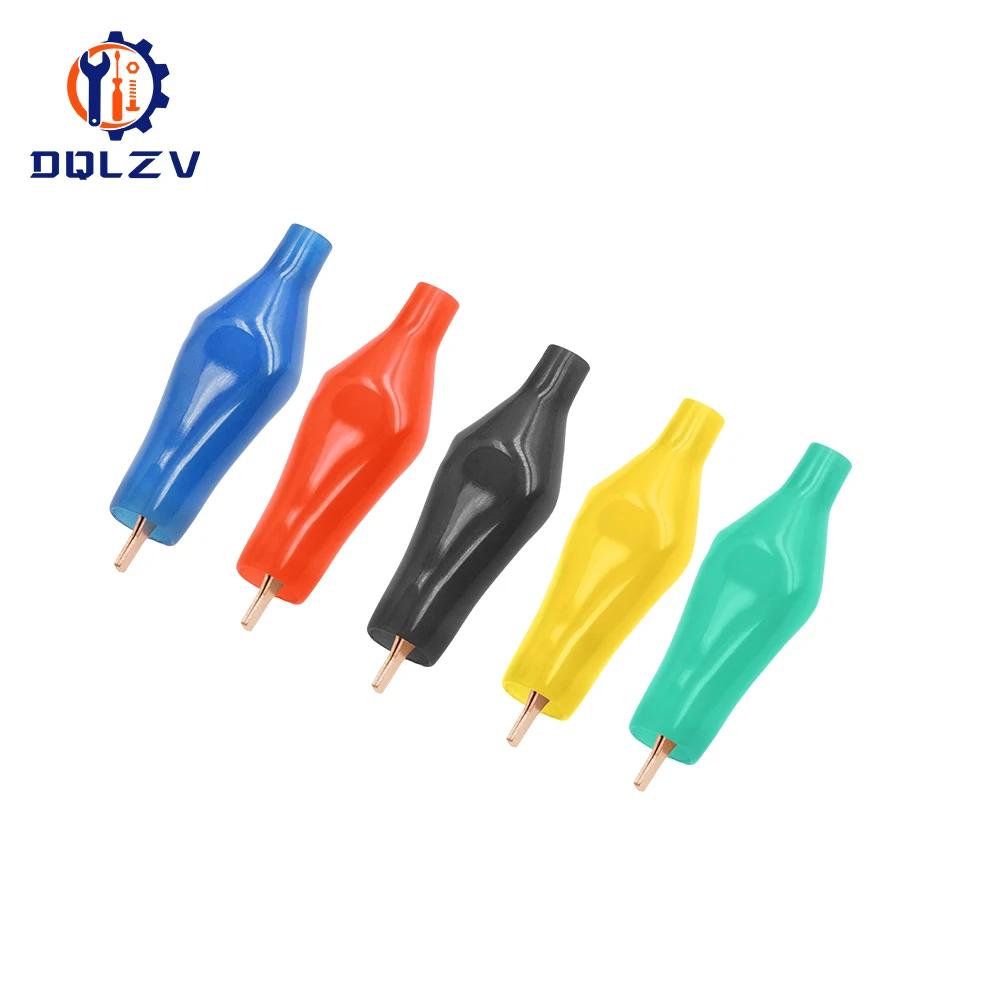 5PCS 5A Pure Copper Alligator Clip 28mm Flat-mouthed Small Copper Clip Without Toothed Small Copper Clip
