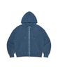 S'Est Pigment Washed Zip-Up Hoodie - Blue