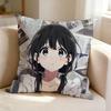 T-Tamako Market Anime K-Kitashirakawa Tamako  Pillow Case Square Double-Sided Sofa Cushion Cover Bedroom Bedside Pillow