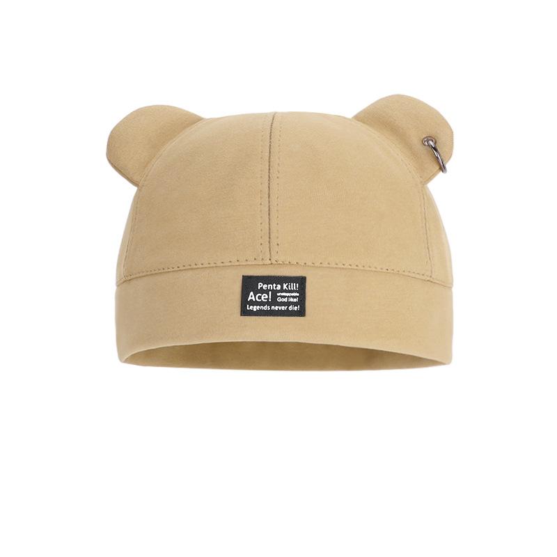 Cute Bear Ears Melon Fur Hat Sweet Cool Street Personality Versatile Landlord Hat Autumn and Winter Warm Pullover Hat Children