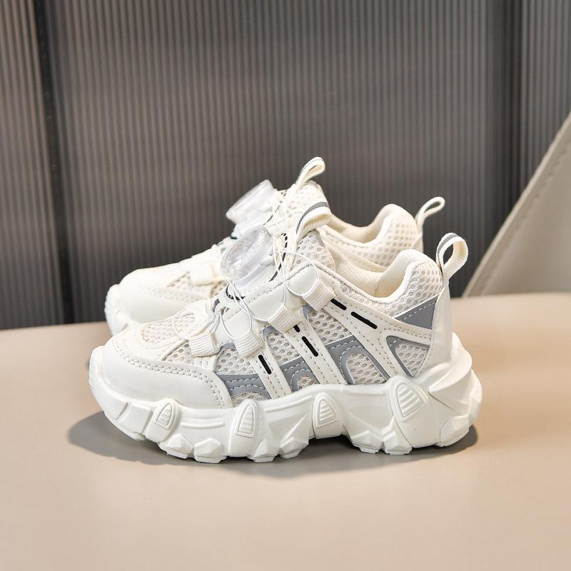 New Spring Collection of Children's Shoes2026Children's sports shoes with breathable mesh and rotating buckle, running shoes for boys and girls, dad