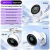 Clip-On Silent Fan with USB Charging & 100 Speed Settings for Desktop/Wall Mount