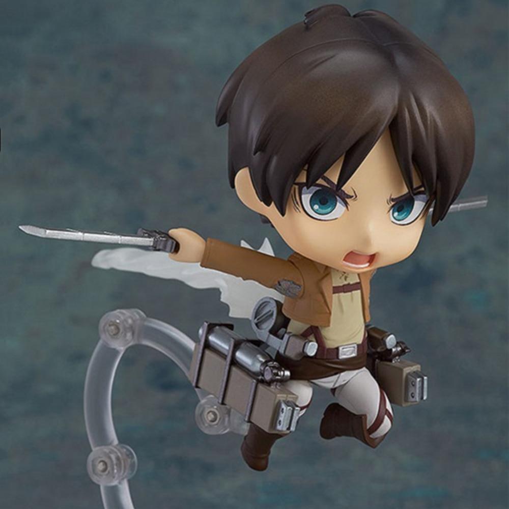 1 Box Angriff auf Titan Anime Figuren Levi Ackerman 390 417 Eren Jaeger 375 Action Figur Ver.PVC Niedlichen Spielzeug Modell Kinder Puppe Brinquedos