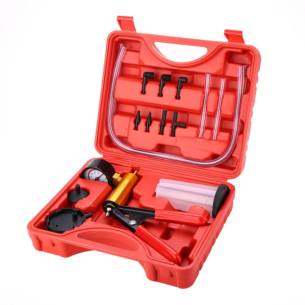 Brake Bleeder Vacuum Pump Vacuum Tester Brake Bleeding Tool Kit for Car Motorcycle