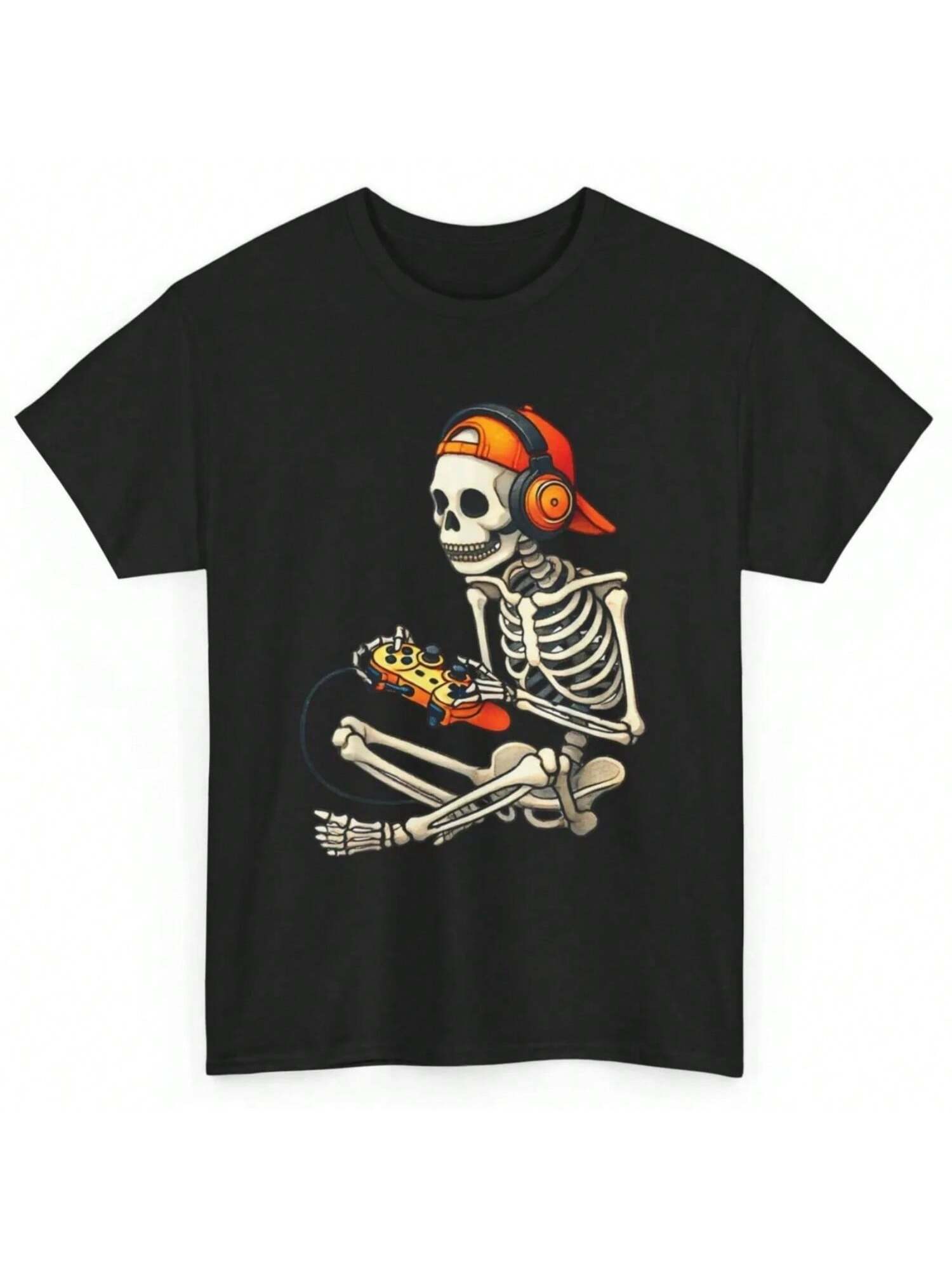Halloween Skeleton Gamer Video Gaming Boys unisex Kids T Shirt S
