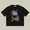 Oversized T Shirt Tops Tees For Men SAINT OF MICHAEL HOUSE OF ERRORS Streetwear Eyes Graphics Printed Vintage Clothing Loose Top