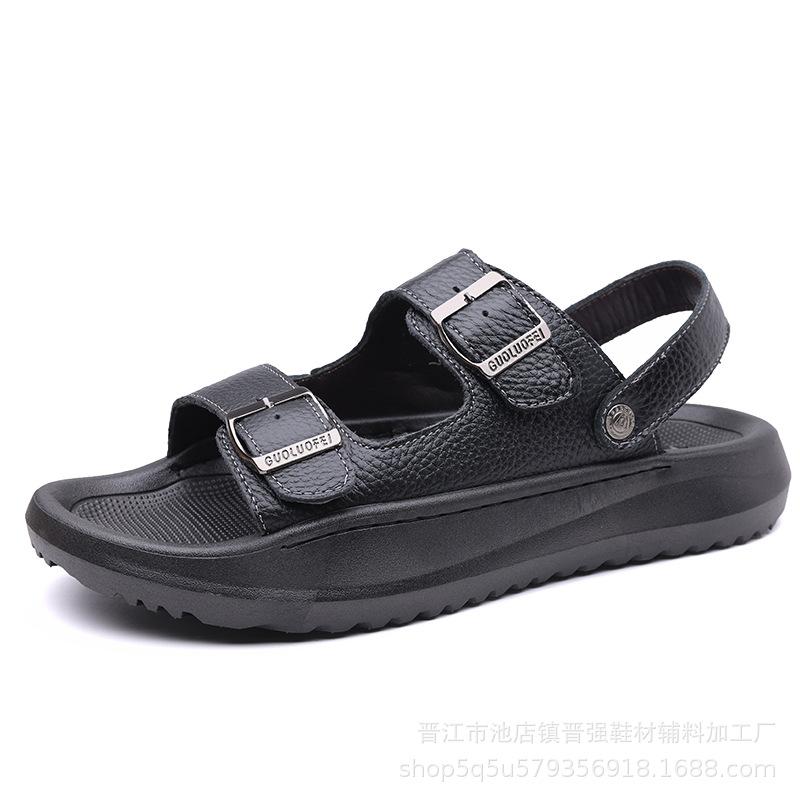 Papuci de plajă de vară noi la modă versatili pentru exterior pentru bărbați, sandale cu dublu scop, antiderapante, rezistente la uzură, papuci respirabili