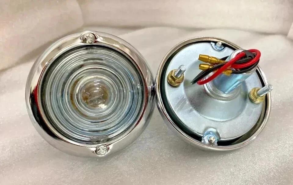 

Willys CJ3b CJ3 CJ5 Ford Jeeps Parking Turn Signal Indicator Clear Glass Lights