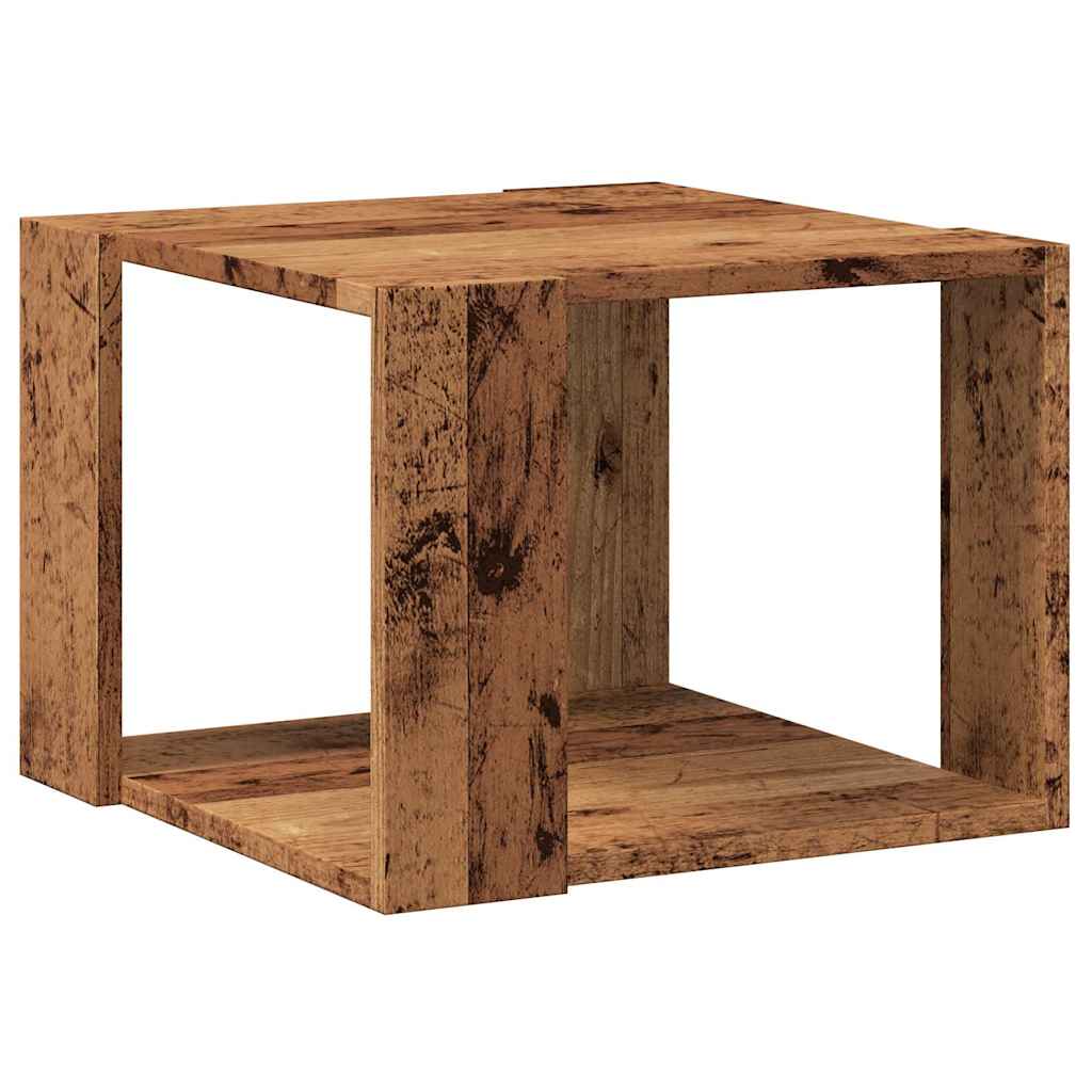 Coffee Table with Vintage Wood Look 40 x 40 x 30 cm Engineered Wood