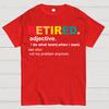 Definition von Rentner, Lustiges Rentner Klassiker Unisex 100% Baumwolle Sommer Lässig Kühl Locker T-Shirt