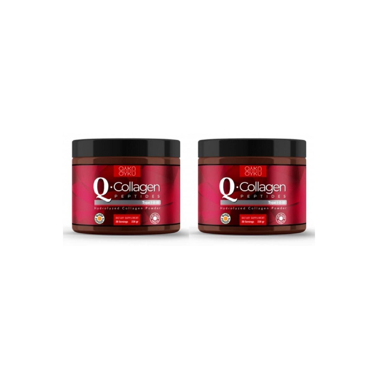 

Q-collagen Hydrolyzed Collagen Type 1-2-3 Vitamin C 238 G 2000 Dalton
