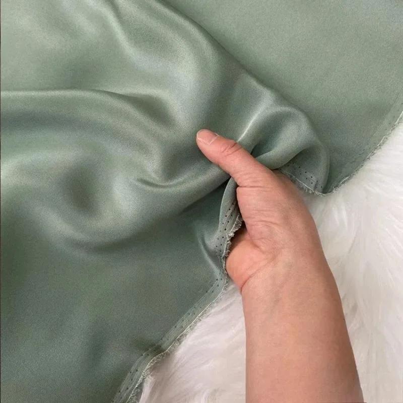 Einfarbig 100% Maulbeerseide 30 Momme Schwerer Seidenkrepp de Chine Stoff Seiden Schwerer Krepp Stoff für Bekleidung Kleider Hosen