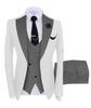 2025 European & American Men's Three-Piece Suit Set - Business, Banquet, or Groomsmen Attire