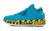 WOW 2 Cushioning Breathable Abrasion Resistant Mid Top Basketball Shoes Men's Black Yellow Blue ABAJ003-13