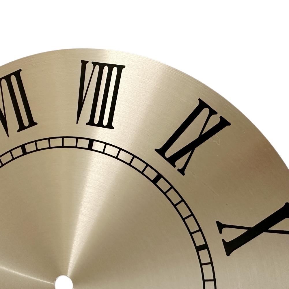 Aluminium Clock Dial Face DIY Flat Profile Gold Background Outside 243MM