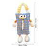 Auto Back Seat Tissue Holder Car Plush Cartoon Animal Paper Pouch Funny Cute Tissue Storage Car Supplies for Home Offices