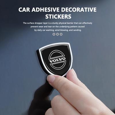 Kovové 3D emblémové dekorační samolepky na bok karoserie pro styling pro V50 S60 XC60 S40 XC40 XC90 V60 S80 S90 V70 XC70