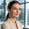 Youthful Look Fashion Accessories 1 Pair Teacher Earrings for Women Cute 2D Acrylic Crayon Pencil Backpack Stationery Themed Jewelry Teachers Number
