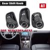 New Car Accsesories AT Gear Shift Knob With PU Leather Boot For Mercedes Benz C Class W203 W209 Leather Shifter Handball