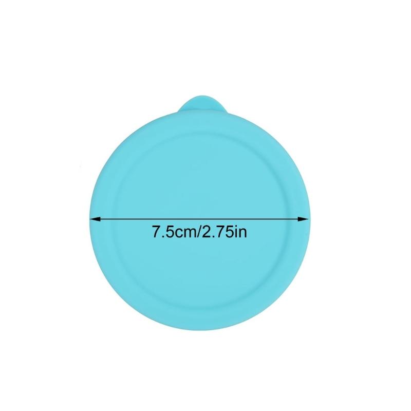 Multipurpose Silicone Jar Lid 4Pcs Set Airtight Glass Dessert Custard Cup Covers For Food Preservations And Organization