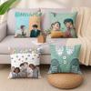Tv Hot Hheartstopper Movie Cushion Cover Wrinkleresistant Short Plush Cushion Covers Breathable Machinewashable