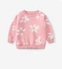 Spring Girls' Printed Round Neck Long Sleeved Sweatshirt, Casual Top