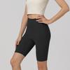 New Style for Women's Peach Hips 9-inch Double-sided Hair-furious Without Embarrassment High-waisted Hip Lifting Yoga Fitness Pants Five-point Pants
