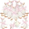 6/12/24Pcs One Silly Goose Adopt a Goose Party Favor 11.8 Inch Plush Goose With Mini Hat Ribbon Baby Shower Birthday Party Gift