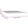 Pocket Spring Mattress Medium Blue 140 x 200 x 20 cm Fabric