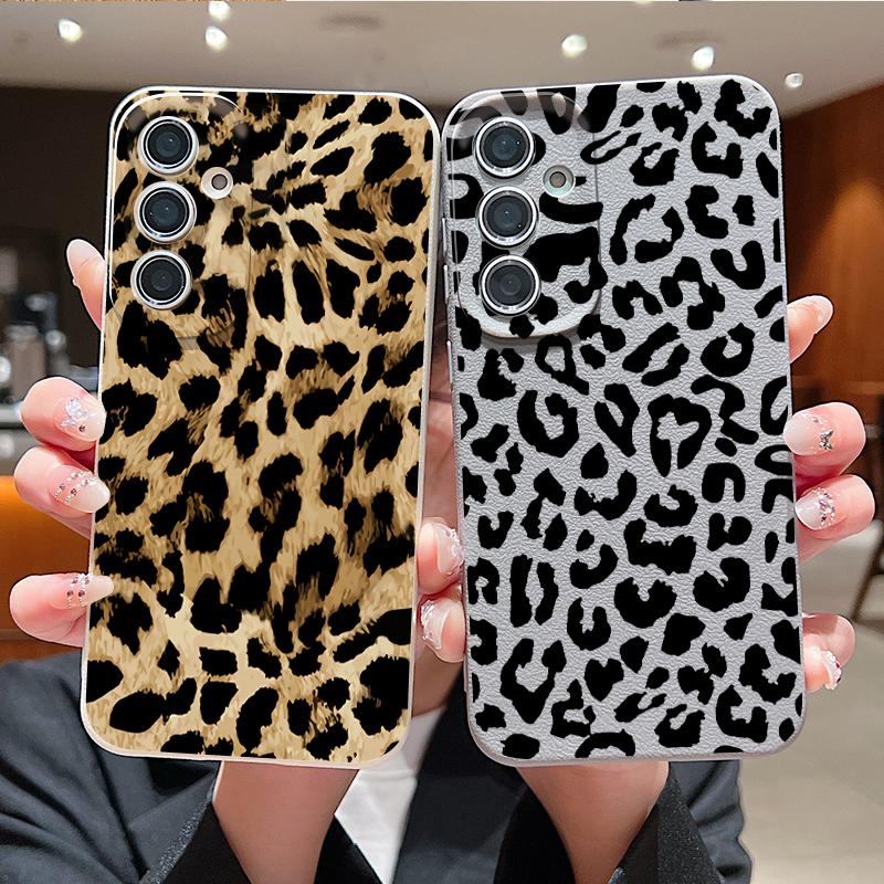 Luipaardprint Hoesje Voor Samsung A18 A57 A37 A17 A56 A36 A26 A16 A55 A35 A25 A15 A54 S21 FE S22 S23 S24 Plus S25 S26 Ultra Siliconen Cover